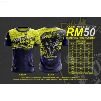 2023 NEW (สต็อกเพียงพอ) (PRE-ORDER) T-SHIRT MESIN BAJU JAHAT ROSSI 46 EDITION |คุณภาพสูง size:S-5XL