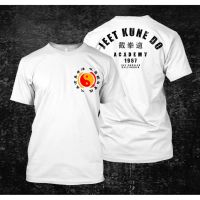 เสื้อยืดแขนสั้น Jeet Kune Do Academy สำหรับผู้ชายเสื้อยืดสตรีทแวร์สำหรับฮิปฮอปเสื้อยืดฮาราจุกุ