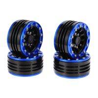 4 Pcs Metal Alloy 1.9 Inch Beadlock Wheel Rims Hubs for Axial Scx10 Tamiya CC01 D90 D110 1/10 RC Rock Crawler Car