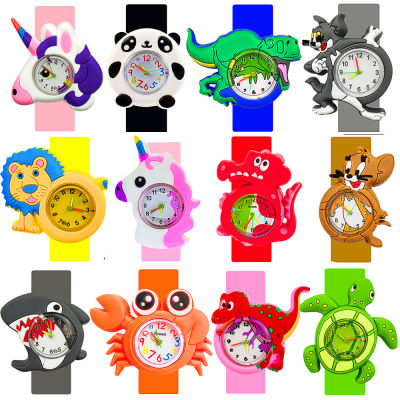 ผู้ผลิตขายส่งนาฬิกาเด็กนาฬิกาการ์ตูนไดโนเสาร์ นาฬิกาเด็ก Clasp วงกลมเด็กทารกนาฬิกา Toys
