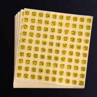 [COD] No. 1-100 round number digital with serial self-adhesive