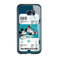 UCUC กรณีUCUC เคสโทรศัพท์เคสสำหรับ Samsung Galaxy S7 S7แบนปลอก Creative การ์ตูนเที่ยวบินตั๋ว Minnie Mouse โดนัลด์เดซี่เป็ด Glossy กระจกเทมเปอร์ฝาหลังปลอก