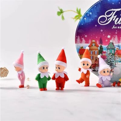 FAN SI Childrens Gifts Mini Doll Figures Christmas Gift Doll Toys Movable Simulation Elf Doll Christmas Elf Babies Elf Babies Doll Felt Doll Toy
