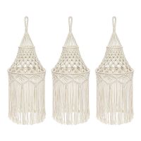 3X Macrame Lamp Shade Hanging Pendant Light Cover Modern Office Bedroom Living Room Nursery Dorm Room