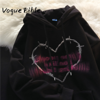 Vogue Bible เสื้อกันหนาว เสื้อแขนยาวผญ เสื้อเเขนยาว สไตล์เกาหลี ใหม่ กราฟฟิตี้ เสื้อแขนยาวฮูด เสื้อกันหนาวมีฮู้ด 2023 ใหม่  WWY2390VPJ 37Z230914