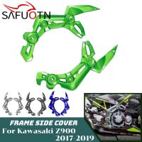 รวม☇ฝาครอบด้านข้างเฟรม Z900สำหรับ Kawasaki Z 900 2017 2018 2019แผงรถจักรยานยนต์อุปกรณ์เสริมอุปกรณ์ปกป้องป้องกันแฟริ่ง