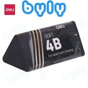 10 Viên Gôm Đen 4B Tam Giác DELI 01720 hàng chính hãng