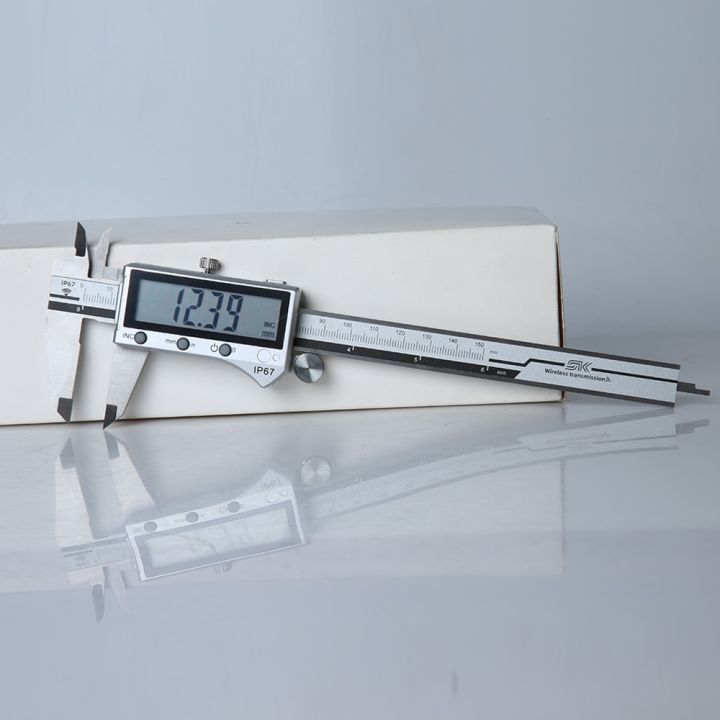 เครื่องมือวัด-ip67กันน้ำสเตนเลสสตีลขนาด0-150-200-300มม-รองรับบลูทูธจอแสดงผลดิจิทัลอิเล็กทรอนิกส์เวอร์เนีย