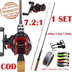 Baitcasting Reel BC reel pancing Murah 2-5kg Max Drag 7.2: 1 wire