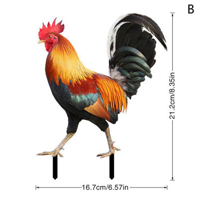 【 Sunyanping】💖【ขายดี】🎈🎈รูปปั้นไก่ในสวนรูปปั้นไก่รูปปั้นไก่สำหรับตกแต่งลานรูปปั้นไก่ทนฝนสำหรับตกแต่งสนามหลังบ้านกลางแจ้งในบ้าน