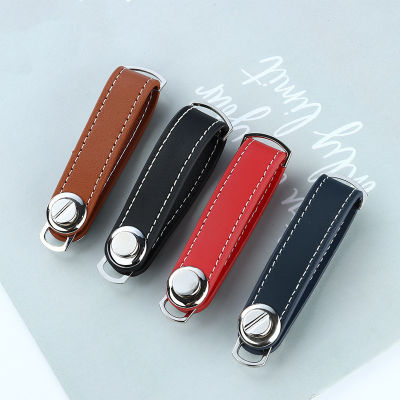 【CW】Car Key Pouch Bag Case Wallet Holder Chain Key Wallet Ring Collector Housekeeper Pocket Key Organizer Smart Leather Keychain