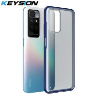 KEYSION เคสโทรศัพท์เคลือบสำหรับ Redmi Note 10 Pro 5G 11T โปร่งใสกันกระแทกฝาหลัง POCO M4 Pro F4 GT X3