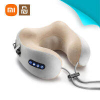 【พร้อมส่ง!】Xiaomi youpin หมอนรองคอ หมอนแก้ปวดคอ หมอนรองคอ พกพา Massage Pillow - Head &amp; Neck Support Pillow for Home,Business,Airplane, Train, Car Travel