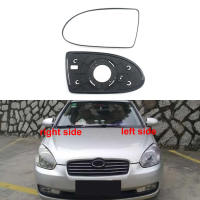 สำหรับ Hyundai Accent 2005 2006 2007 2008-2011อุปกรณ์เสริมรถยนต์กระจกกระจกมองหลังประตูด้านนอกเลนส์กระจกด้านข้างไม่มีความร้อน