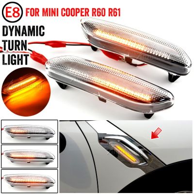【CW】1 Pair Flowing Turn Signal Light Dynamic LED Side Marker Light 12v Side Repeater Lamp For Mini Cooper R60 COUNTRYMAN R61 PACEMAN