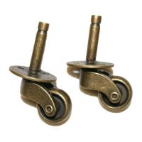 【LZ】 4Pieces/Lot Wheel D:25MM Old Bronze Alloy Universal Screw Rod Casters European style Furniture Sofa Wheel Pulley