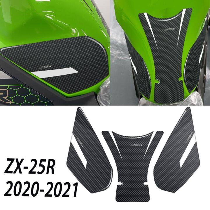 3d-รถจักรยานยนต์ถังคาร์บอน-pad-สำหรับ-kawasaki-ninja-zx-25r-zx-25r-2020-2021ความเร็วสามเท่าแผ่นติดถังป้องกันสติ๊กเกอร์ติดผนัง