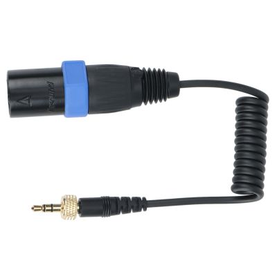 Locking Type 3.5mm to 3.5mm to XLR Microphone Output Cable for Wireless Receivers