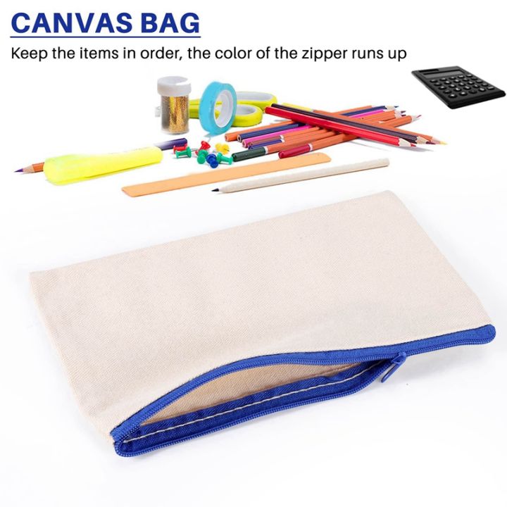 80pcs-canvas-cosmetic-bag-canvas-zipper-bag-pencil-case-diy-travel-handmade-bag-diy-craft-school-multicolor-zipper