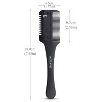 【YF】₪✌  1PC Hair Cutting Comb Handle Brushes with Blades Thinning Trimmin Styling Tools