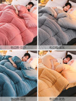 thermal Lamb double-faced velvet quilt wool thicken super warm winter comforter spring autumn blanket 6kg double comforter