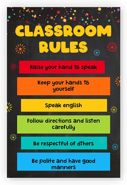 Classroom Rules Poster Poster Teachers Posters For Classroom ...