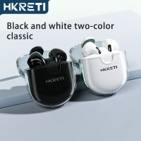 100% เดิม HKRETI H5ไร้สายบลูทูธหูฟัง Hi-Fi เพลงหูฟังพร้อมไมโครโฟนหูฟังกีฬาครึ่งหูกันน้ำหูฟัง