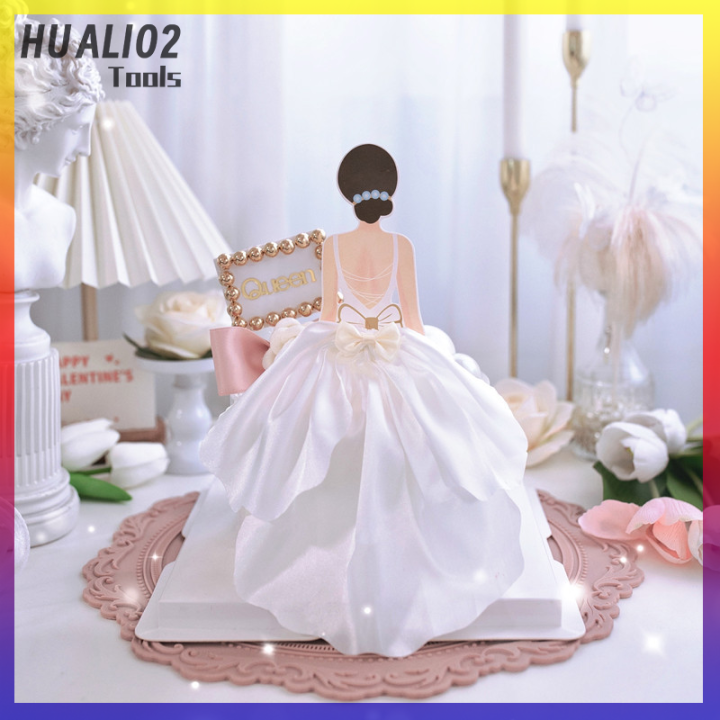 huali02-back-silk-gauze-กระโปรงแฮปปี้เค้กสาววันเกิดตกแต่งปาร์ตี้เค้กตกแต่ง