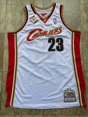 Top-quality Hot Sale Mens Cleveland Cavaliers 23 LeBronn James 2003-04 Mitchell Ness Swingman Jersey - White