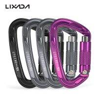 5PCS/Lot 24KN Mountaineering Climbing Outdoor Carabiners Hiking Fishing Locking Clip mousqueton