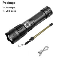 Anjoet xhp50 powerful Tactical flashlight usb Zoomable light LED torch 18650 26650 Rechargeable battery Outdoor hunting Hunting