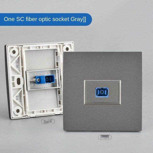Depoguye Wallmounted One Port Fiber Optic Information Socket Panel Sc
