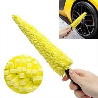 Car Wheel Brush Tire Cleaning Brush Tool Car Rim Scrubber Cleaner Duster Handle Motorcycle Truck Wheel Car Grooming Brush New Adhesives Tape