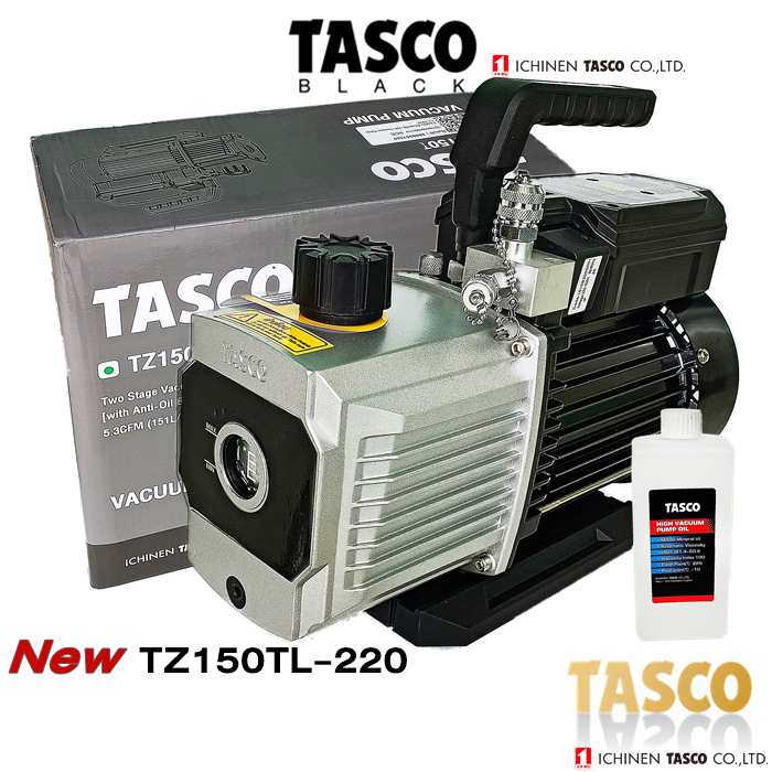 แวคคั่มปั๊ม-tasco-black-แวคคั่มปั้ม-tz150tl-220-2-stage-two-stage-แวคคั่มปั๊ม-2-ชั้น-8-9-cfm-252l-min-new