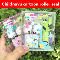 ยูนิคอร์นไดโนเสาร์การ์ตูน Roller Seal พร้อมแผ่นหมึกเด็ก Encouragement Seal Unicorn นักเรียนรางวัลครูส่งเสริมเด็ก