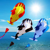 【cw】Kids Killer Whale Kite Toy Outdoor Fun Sport Gift Kite Sailing Flying Outdoor Fun Sports with Flying Long Tail s 【hot】