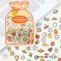 100Pcs Cute Kawaii Sticker Creative Scrapbooking Decorative Stick Labels cute Hand Account Sticker Diary collage material Label Maker Tape