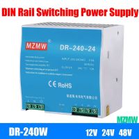 สวิตช์จ่ายไฟสลับแปลงไฟฟ้าอุตสาหกรรม240W 48V 48V 240 -12V 24V 48V อุปกรณ์ควบคุมเอาท์พุตเดี่ยวดีซี DR--12/24/48