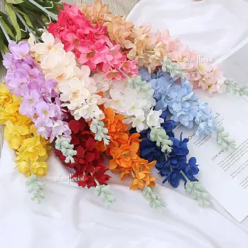 1 Bunch 8 Heads Artificial Silk Butterfly Orchid Artificial Flower