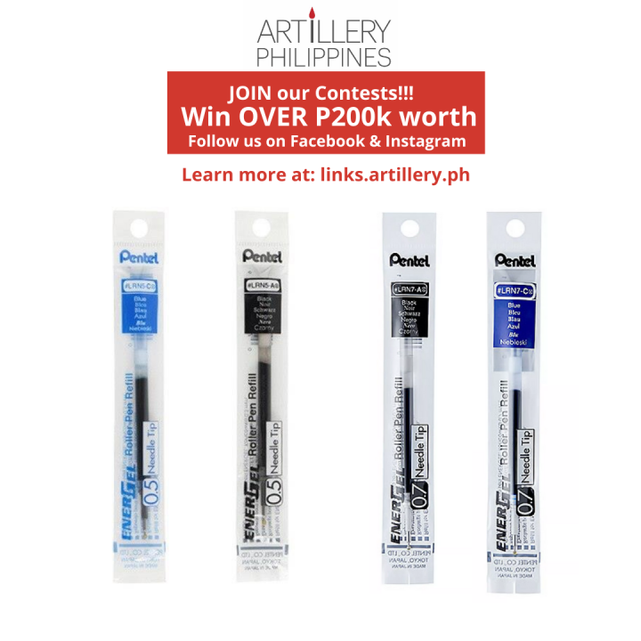 Pentel ENERGEL Ink Refills 0.5 / 0.7 Needle Point Gel Pen Refills