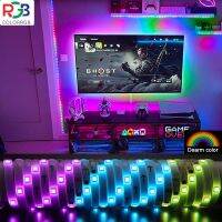 Colorrgb Ws2811 สายไฟ Led สีรุ้งสําหรับตกแต่งห้องนอนห้องครัวห้องนอน