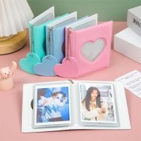 Candy Color 32 Pockets Hollow Photo Album 3 Inch Card Holder With Hanging Chain Photocard Holder Binder Photocards Collect Book  Photo Albums