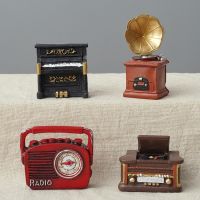 Ornaments Retro Nostalgic Desktop Small Phone Decoration Childrens Room Cartoon Accessories Model Radio Blind Box Home Decor