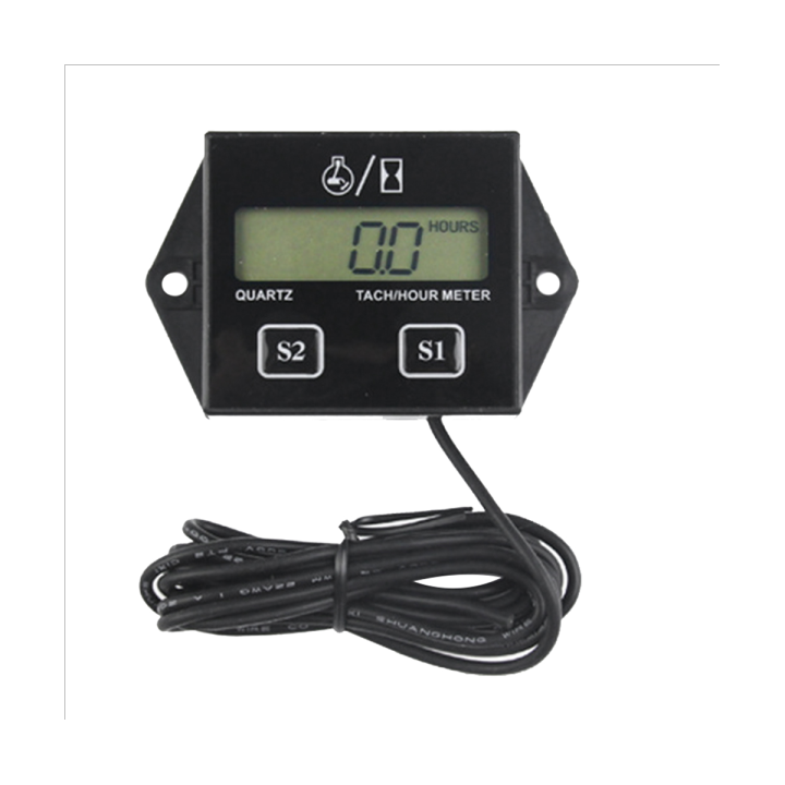 Engine Digital Display Tach Hour Meter Gauge Inductive Speedometer Car