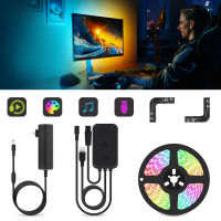 12V LED RGB Light Strip Kit Compatible With PC Monitor Ambient Dream Color Back Lights Kit Work With Desktop Computer Screen