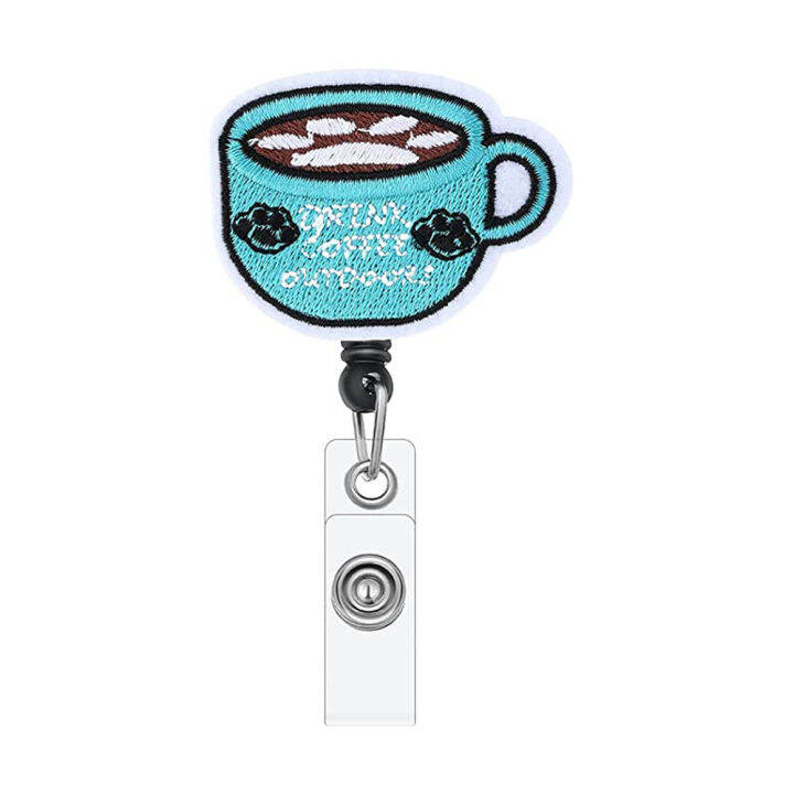 nurse-badge-reel-clip-cartoon-keychain-cute-keychain-students-doctor-id-card-keychain-badge-reel-clip-card-holder