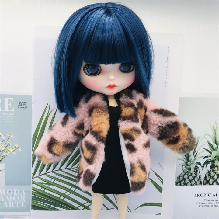 short-fur-coat-blyth-doll-clothes-leopard-print-coat-solid-color-coat-for-barbie-1-6-doll-accessories-children-39-s-toys