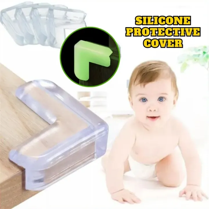 6pcs Baby Proofing Transparent Table Corner Guards, Furniture Edge