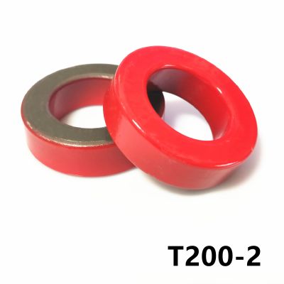 T200-2 Frequency Of Carbonyl iron Powder Core Magnetic iron Core Magnetic Ferrite Ring Red Gray 51*32*14MM Electrical Circuitry Parts