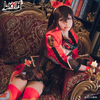 [LXYH- COSER KING] Game Genshin Impact Amber Cosplay Costume Dress Props เครื่องแต่งกายคอสเพลย์ การ์ตูนอะนิเมะ ชุดแฟนซี